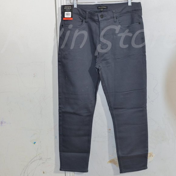 grey NWT Banana Republic‎ Men’s 5 Pocket Pant - Picture 2 of 9